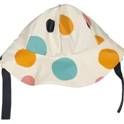 Sydväst /Regnhatt fodrad Prickig Beige