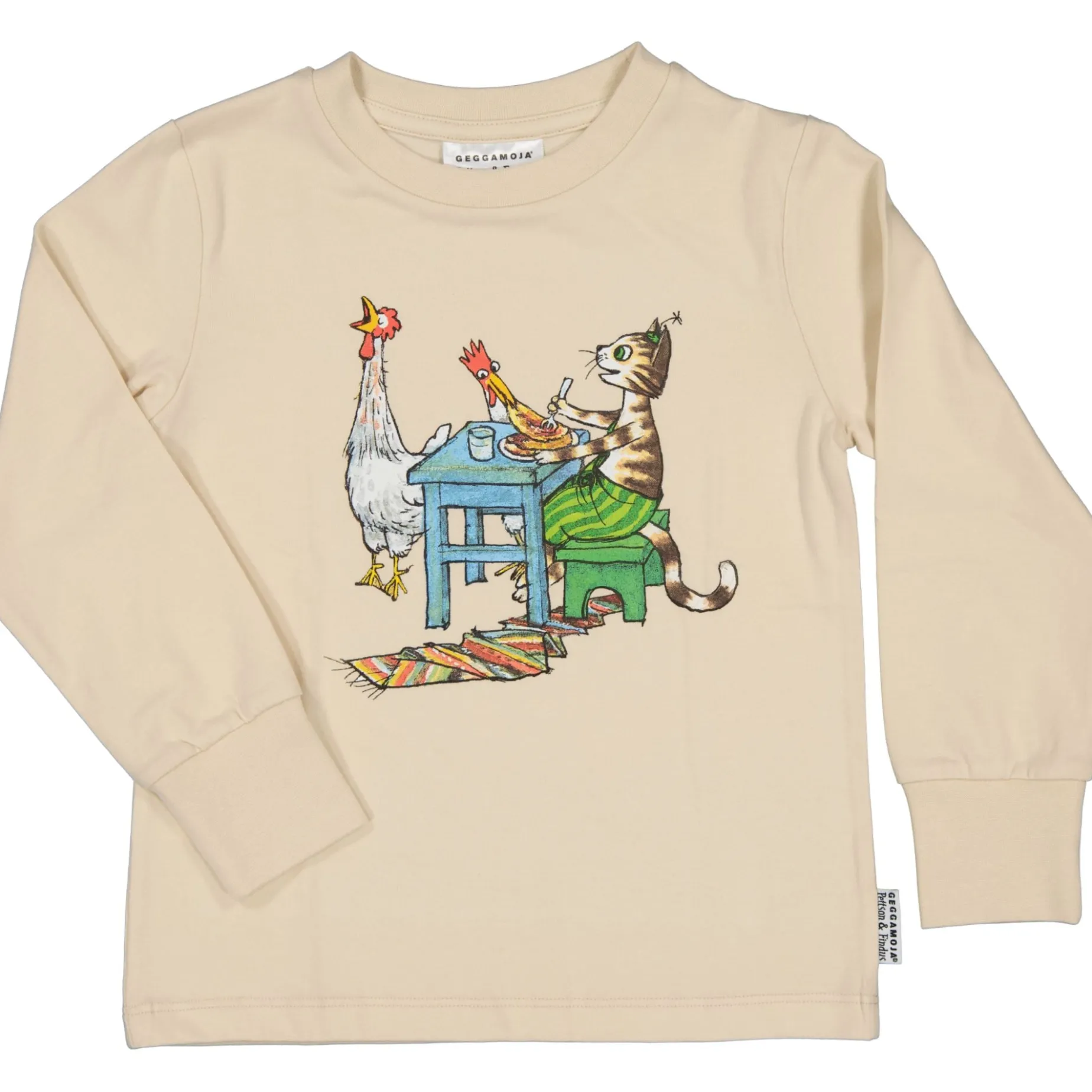 Tröja Pettson och Findus Beige