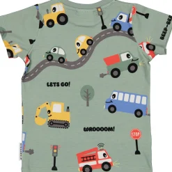 T-shirt Bambu Traktor Grön
