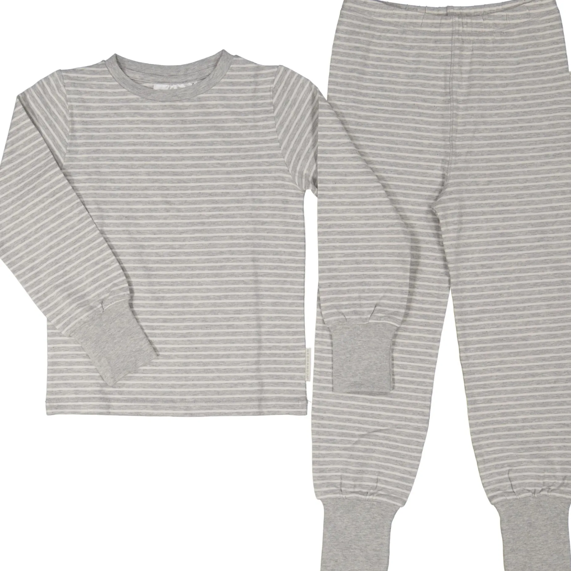 Tvådelad Pyjamas Bambu Classic Grå/Vit
