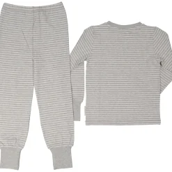 Tvådelad Pyjamas Bambu Classic Grå/Vit