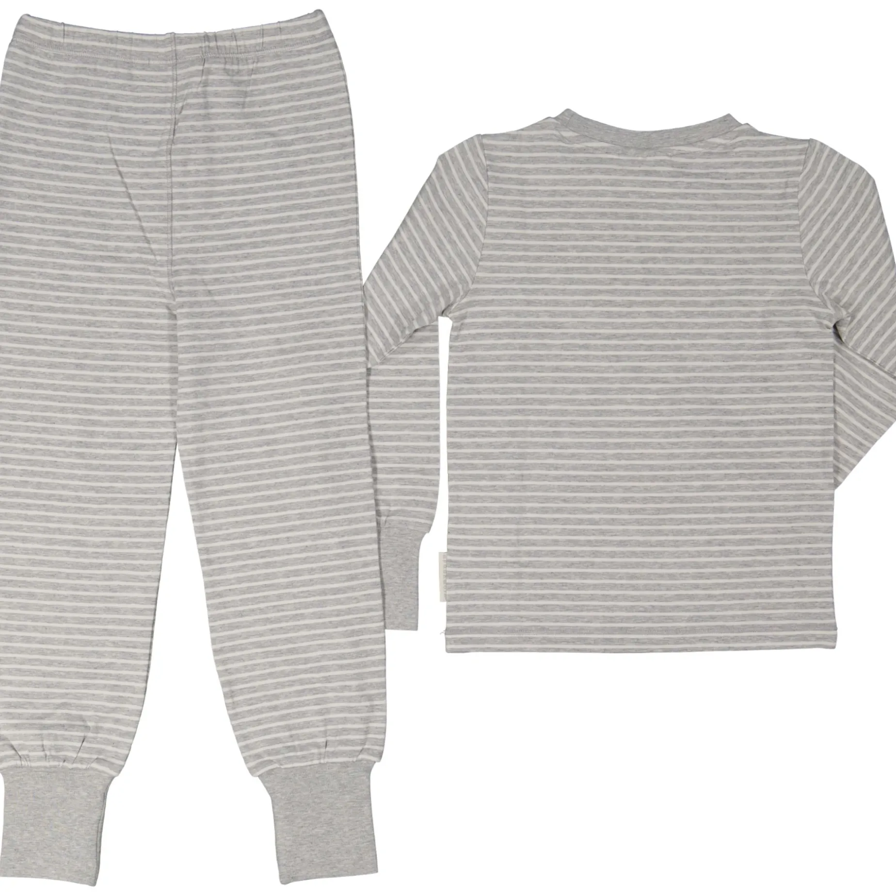 Tvådelad Pyjamas Bambu Classic Grå/Vit