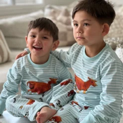 Tvådelad Pyjamas Mamma Mu och Kråkan Mint/Vit