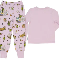 Tvådelad pyjamas Pettson och Findus Lila