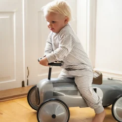 Tvåvägs-zip Pyjamas Bambu Classic Grå/Vit