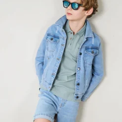 Unisex 5-pocket Jeansshorts Ljusblå