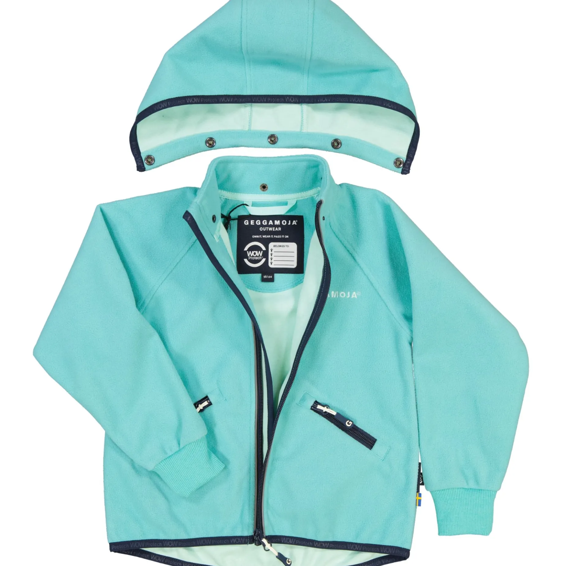 Vindfleecejacka Mint