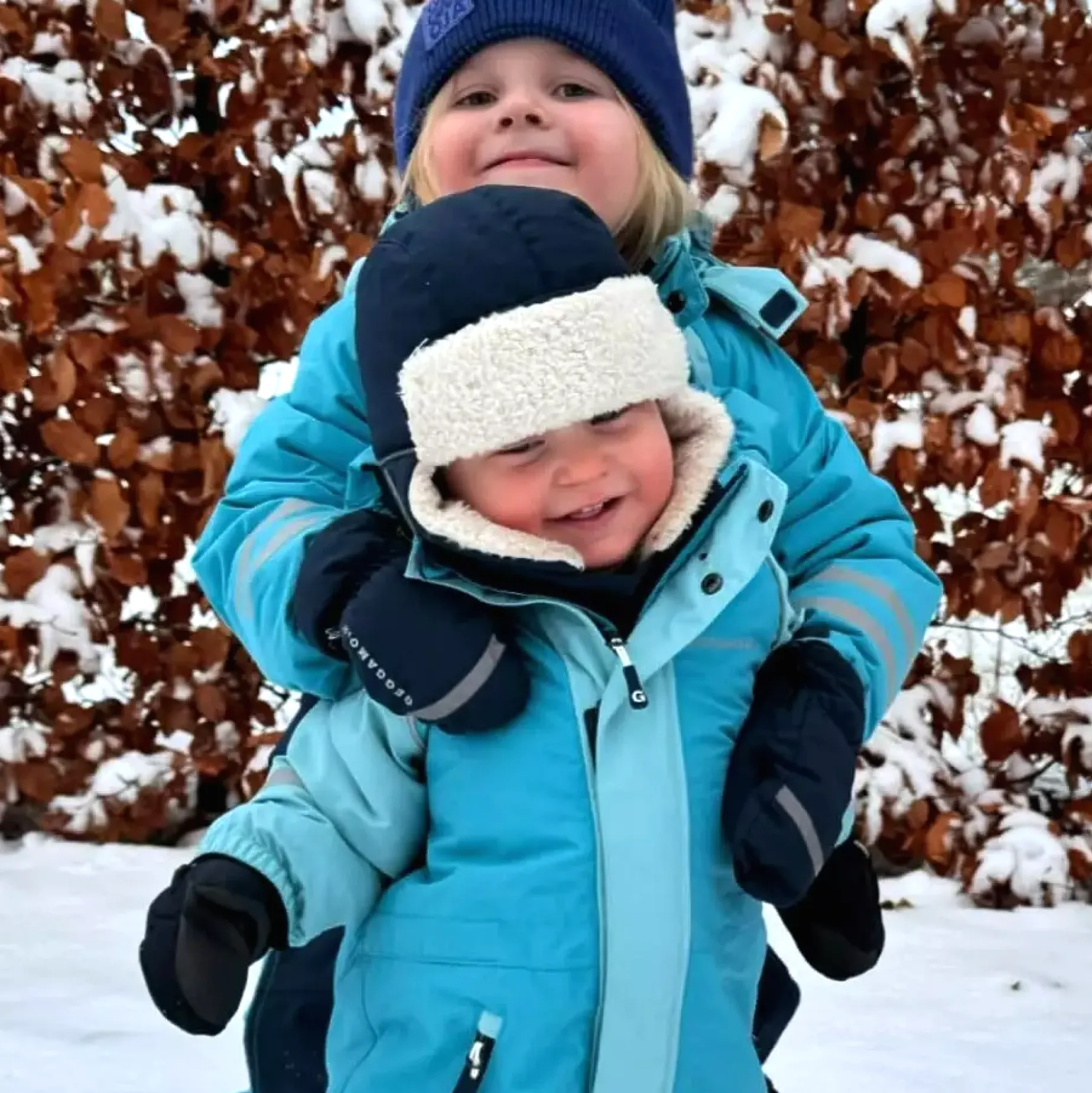 Vintervantar Marinblå
